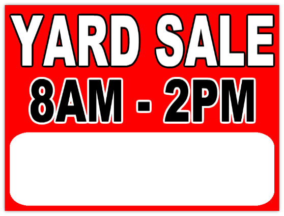 GARAGE SALE 112 Garage Sale Sign Templates